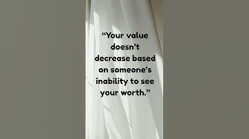 Your value doesn’t decrease based on someone’s inability to see your worth#empoweredge25#shortsvideo