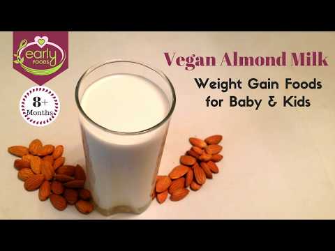 vegan-almond-milk-|-weight-gain-baby-&-kids-recipe-|-health-drink-|-early-foods