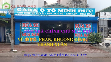 BÁN ĐẤT CHÍNH CHỦ MẶT ĐƯỜNG VŨ TÔNG PHAN, PHƯỜNG KHƯƠNG ĐÌNH, THANH XUÂN, HÀ NỘI.