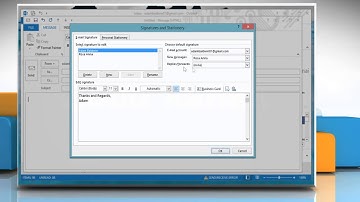 How to include an Electronic Business Card as your e-mail signature in Outlook 2013: Windows® 8.1