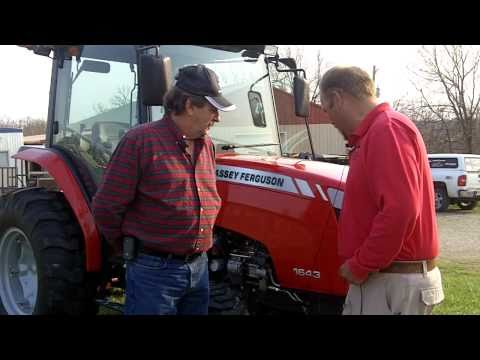 Using a Massey Ferguson Tractor to Harvest Grapes