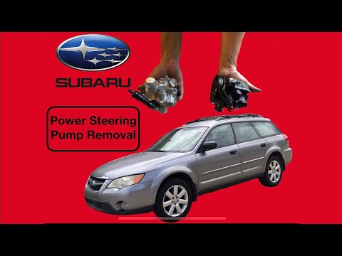 How To Remove Power Steering Pump On Subaru Outback 2.5L 2005-2009