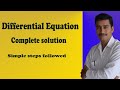 Easily solved complete solution of differential equation best example