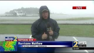 Heavy rain  wind hits Brunswick