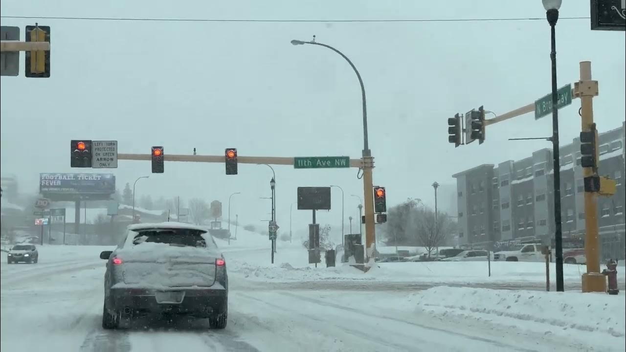 Heavy Snow Storm In Minot, North Dakota Part 8 YouTube