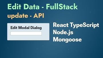 URL shortener part 8 - Edit feature full stack with React Dialog Model