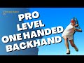 How to hit a one-handed backhand in tennis