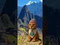 Roy at Machu Picchu, Peru  #travel #cartoon #perutourism #machupicchu