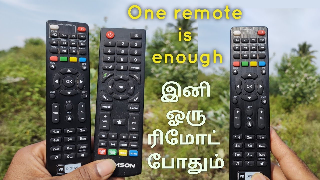 How to pair tv remote with set-top box remote | explained in tamil