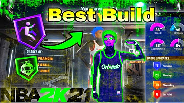 I made the *RAREST* build in NBA 2k21 current gen!! 3pt Playmaker with Lockdown Takeover!