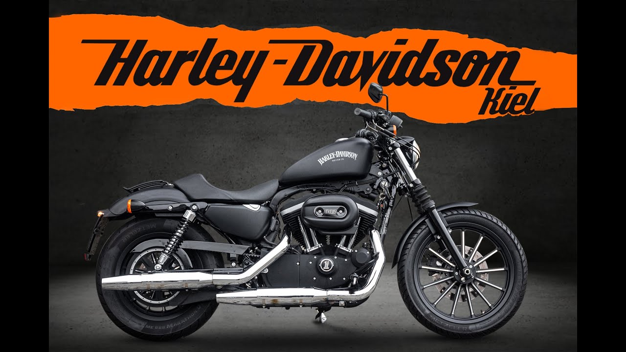 Harley-Davidson Kiel - XL883N Iron Sportster-Vorverlegte Fußrasten - YouTube
