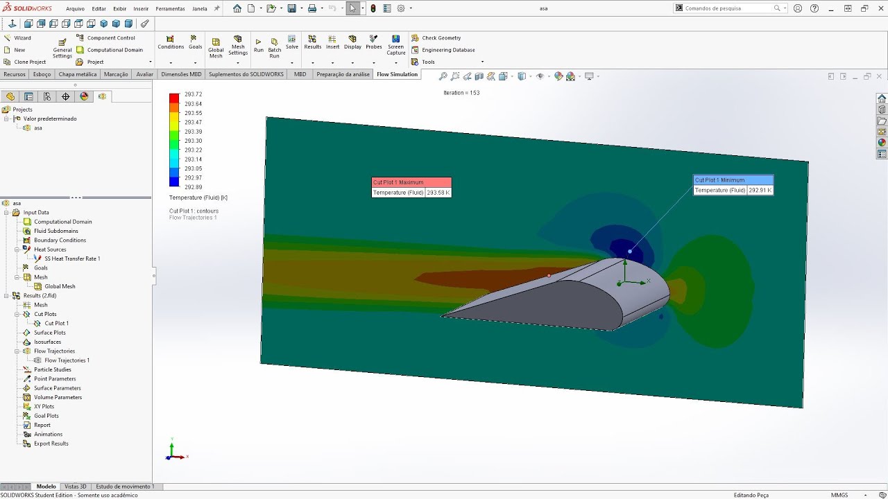 ANÁLISE DE FLUXO EXTERNO – FLOW SIMULATION – SOLIDWORKS - YouTube
