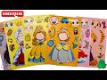 🎀 Paper DIY 🎀Disney Princess Sticker Book 👑 Cinderella & Snow White Makeover! Satisfying ASMR #art