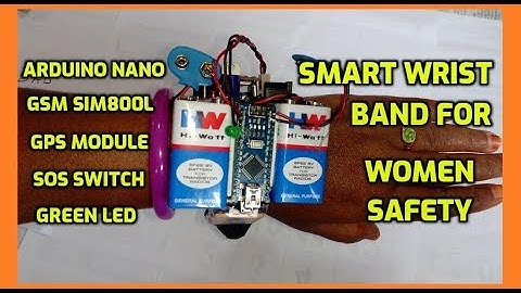 Smart Wrist Band For Women Safety