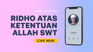 RIDHO DENGAN KETENTUAN ALLAH | CAK NUN Story WA Instagram Tiktok #Shorts