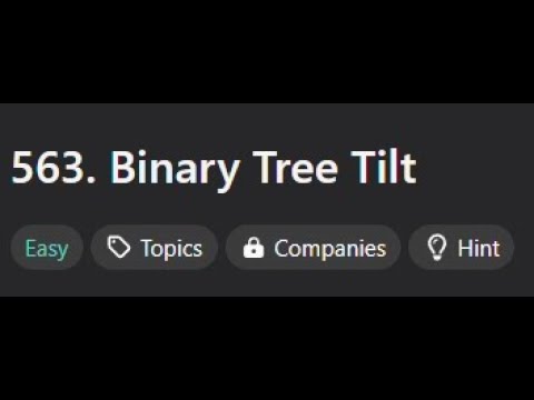 Binary Tree Tilt