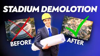 Controlled Stadium Demolition Explained : How Engineers Make Massive Stadiums Disappear