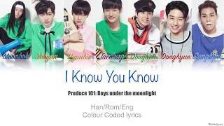 PRODUCE 101 Season 2 月下少年 - I Know You Know | Colour Coded Lyric Video [Han|Rom|Eng]