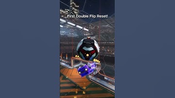 First DOUBLE flip reset!    #rocketleague #rocketleagueclips #rl #gaming