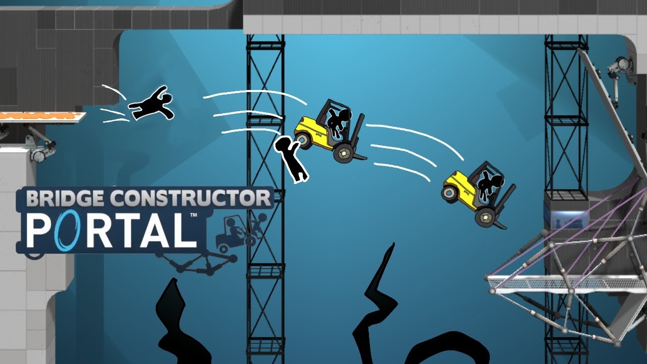ПОРТАЛЬНЫЕ ЛЕТУНЫ→прохождение Bridge Constructor Portal |8|