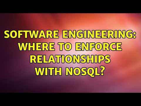 Software Engineering: Where to enforce relationships with NoSQL?