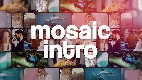 Mosaic Multi Photo Intro After Effects Template | Copied content Templates