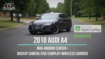 INAV 10.25" Android screen 2018 AUDI A4 B8 Navigation Backup Camera Apple CarPlay Wireless Charger