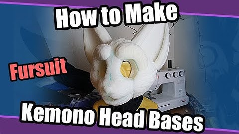 //Tutorial #80// Kemono Head Base For Fursuits + PDF Pattern/Template