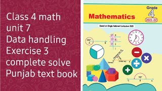 Class 4 Math Unit 7 Data Handling Exercise 3 / How to Read a Pie Chart / Class 4 Math Data Handling