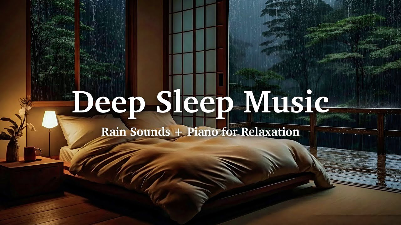 Relaxing Piano & Rain Sounds 😴 Soothing Sleep Music for Stress Relief ...