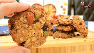 燕麦葡萄干曲奇饼干食谱|穆兹利曲奇|How To Make Chewy Oatmeal Raisin Cookies Recipe|Muesli Cookies