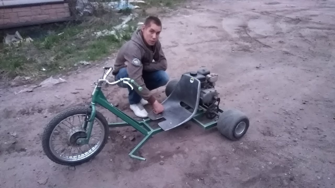 Дрифт трайк из бензопилы