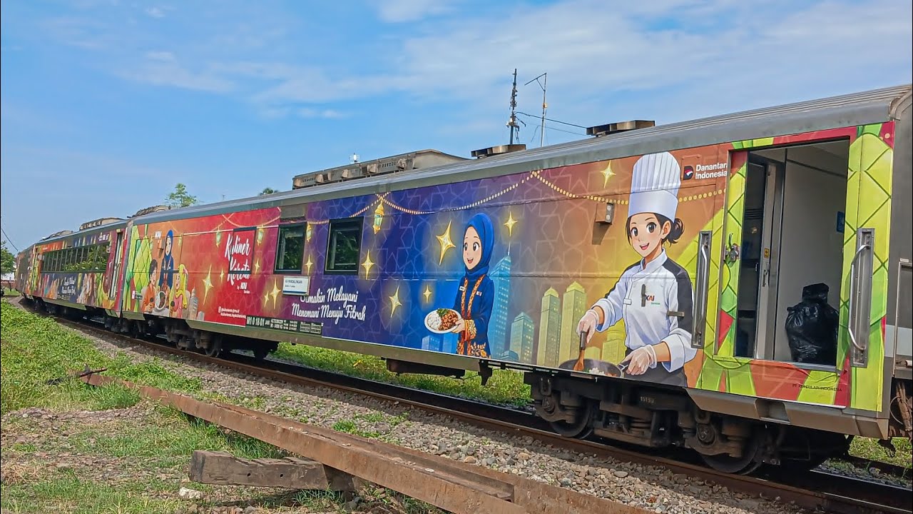 Kereta Api Pandalungan Rangkaian Warna-Warni Lebaran 2026 dengan Lokomotif Asal Sumatera #keretaapi 