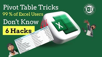 Pivot table tricks 99% of users don
