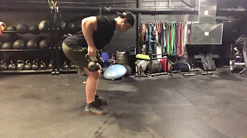 Bent Over Tempo Double KB Row