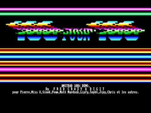 AMSTRAD CPC - AMSTRAD 100 % DEMO - in 1990 by FRED...