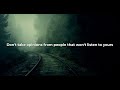 NF - Remember this (lyrics video)