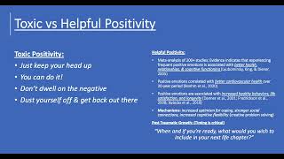 Toxic vs Helpful Positivity