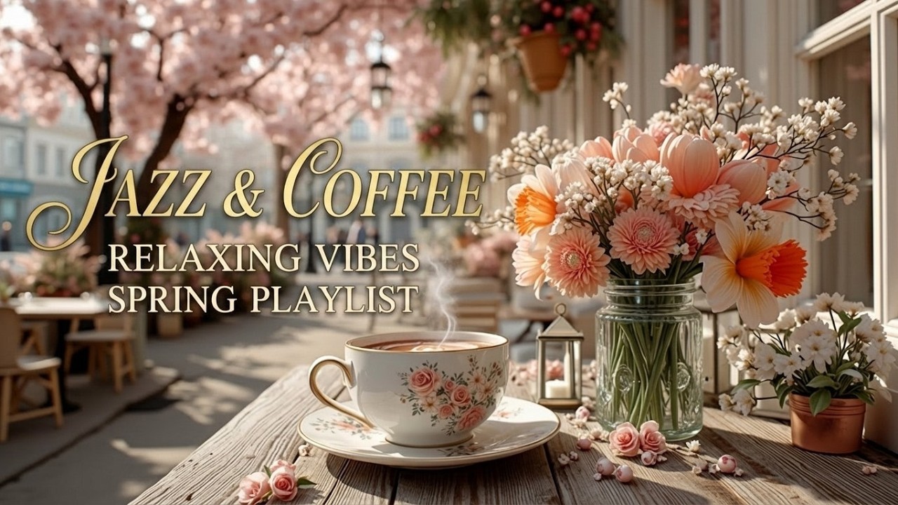 Cozy Coffee Shop Jazz - Spring Morning Ambience & Relaxing Coffee Jazz ...