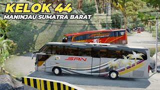 Bus SAN mencoba taklukkan kelok 44 ❗ETS 2