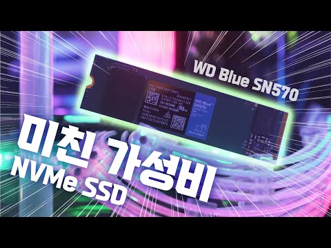[무료나눔 이벤트] 👍최고의 성능과 『미친 가성비 <strong>SSD</strong>』 WD Blue SN570 NVMe <strong>SSD</strong> <strong>리뷰</strong>!
