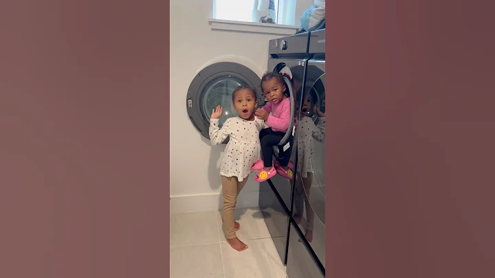 Dad Catches Daughter Putting Baby Sister In Washing Machine.. #shorts