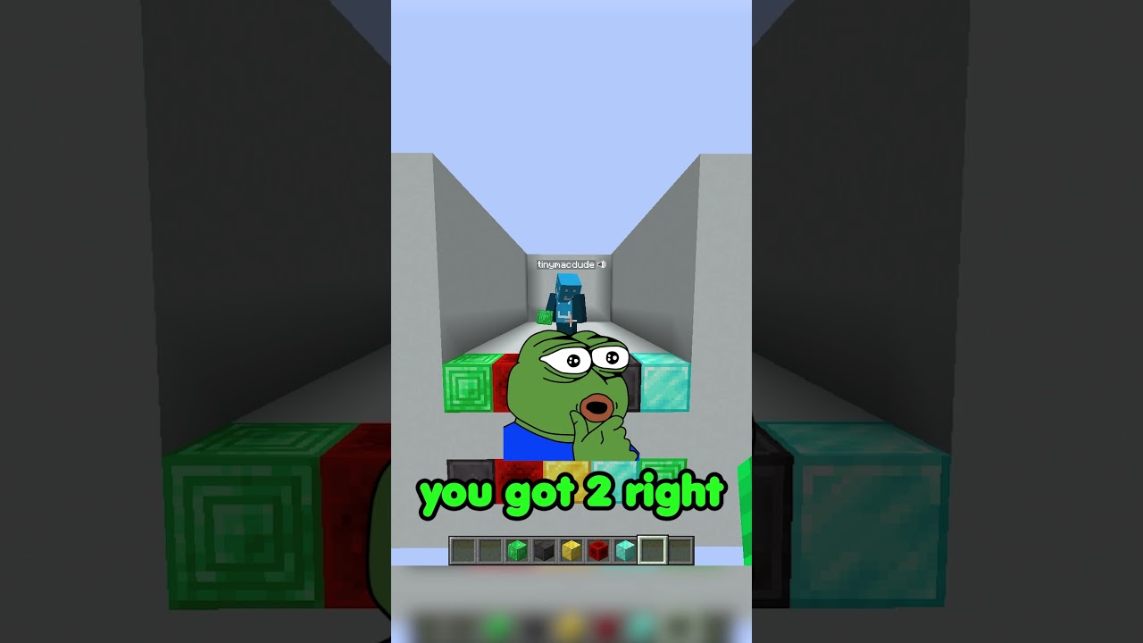 match the colors quick #shorts #minecraft #minecraftshorts
