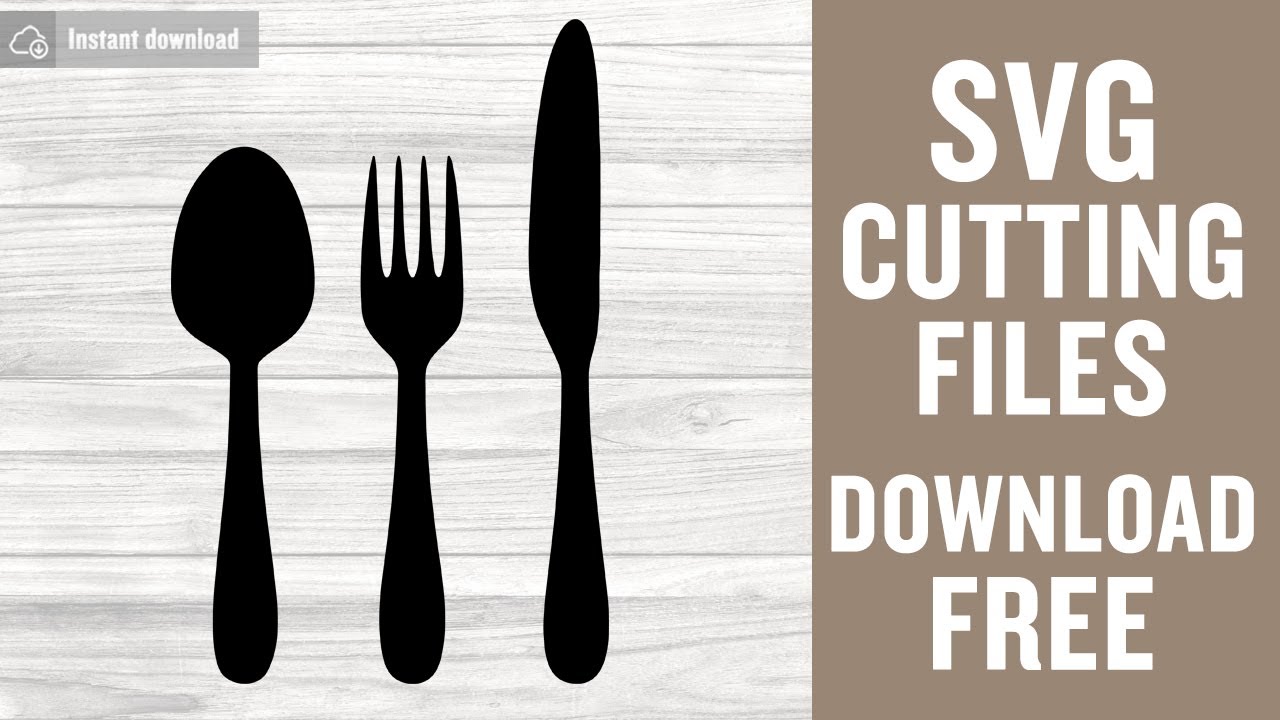 Download Spoon Fork Cutlery Knife Svg Free Cutting Files for Cricut ...