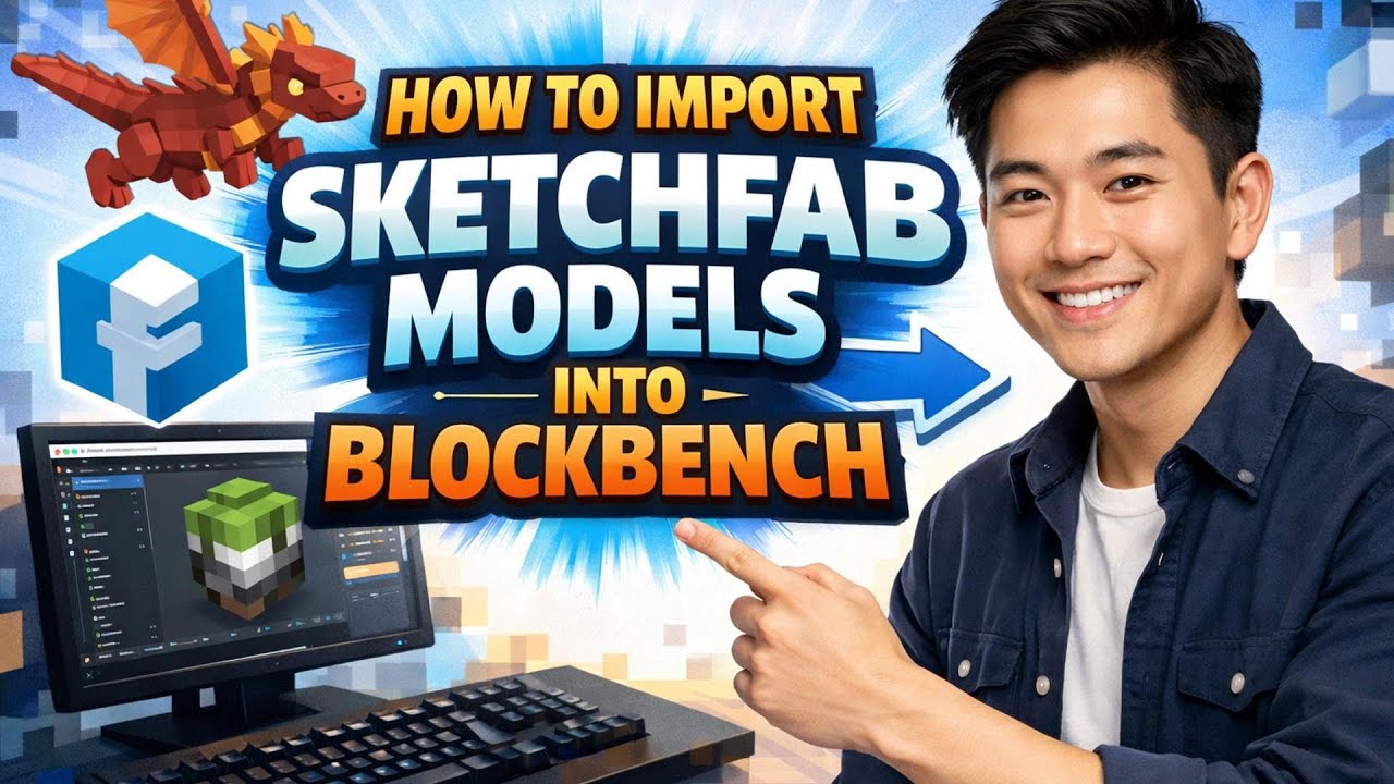 How to IMPORT SKETCHFAB MODELS into Blockbench (Step by Step) - YouTube