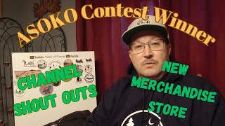 ASOKO Contest WINNER - Channel Shout Outs - Sticker Board Updates -  NEW Different Stuff Merch Store