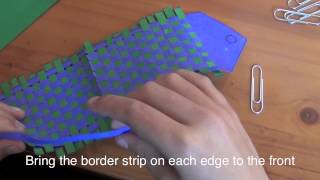 How to make a woven bookmark