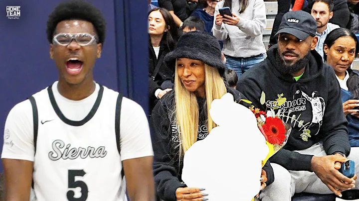 Bryce James Senior Night with LeBron, Bronny, Savannah and the James Gang