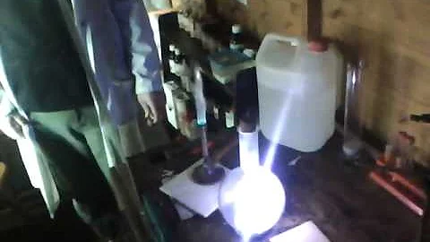 Sulpher Burning in Pure Oxygen