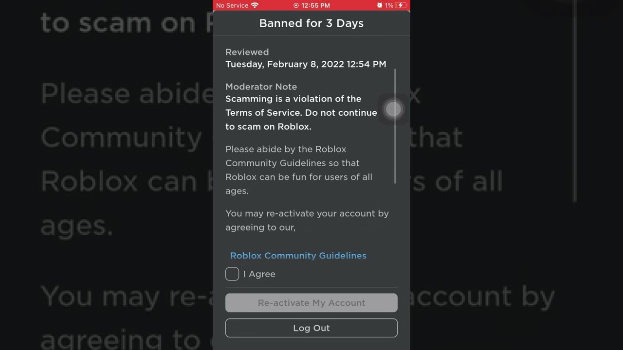 How To Reactivate Roblox Account After Being Banned For Three Days